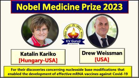 Nobel Prize in Medicine 2023 Winners UPSC GK
