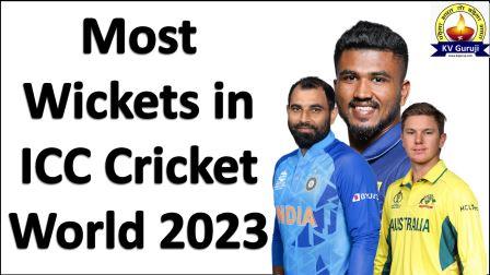 Most Wickets in Cricket World Cup 2023 Top 10 Players India