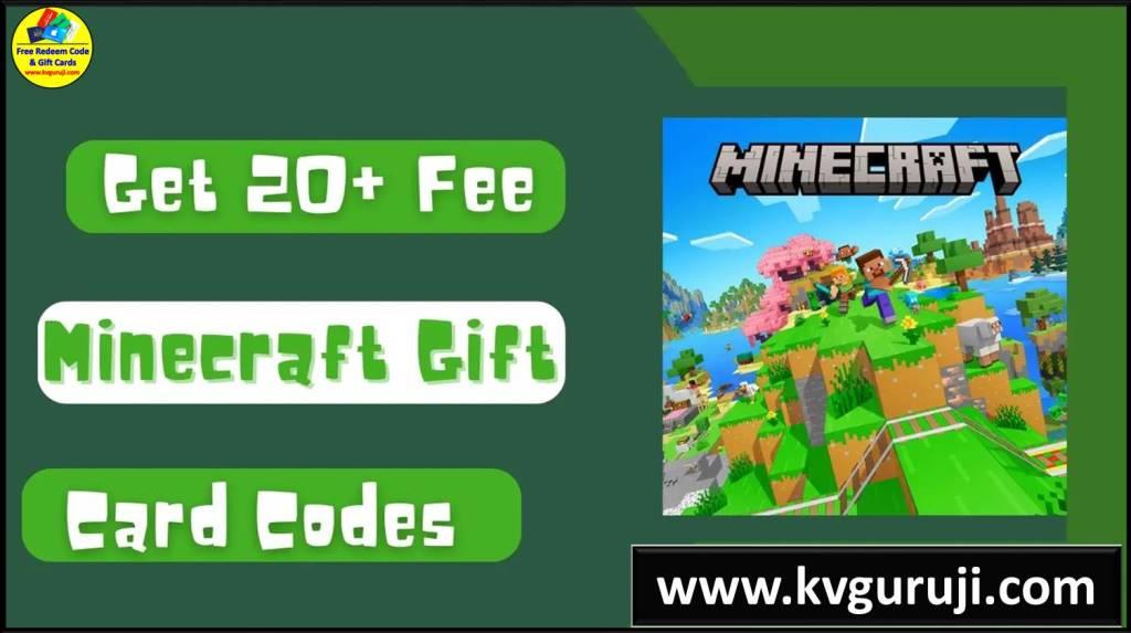 Free Minecraft Gift Cards 2025 June KV Guruji